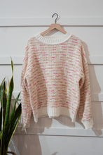 Load image into Gallery viewer, Cream/Pink Knit Sweater