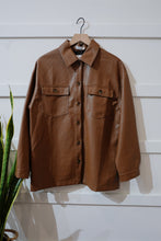 Load image into Gallery viewer, Brown Pleather Jacket