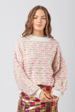 Load image into Gallery viewer, Cream/Pink Knit Sweater